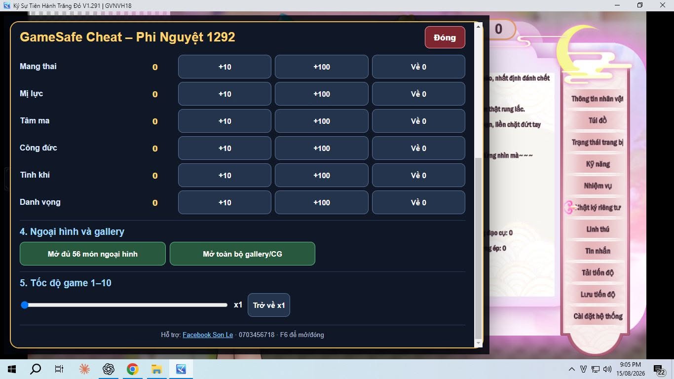 Phi Nguyệt Tiên Du + FIX + CHEAT — ảnh giới thiệu 2