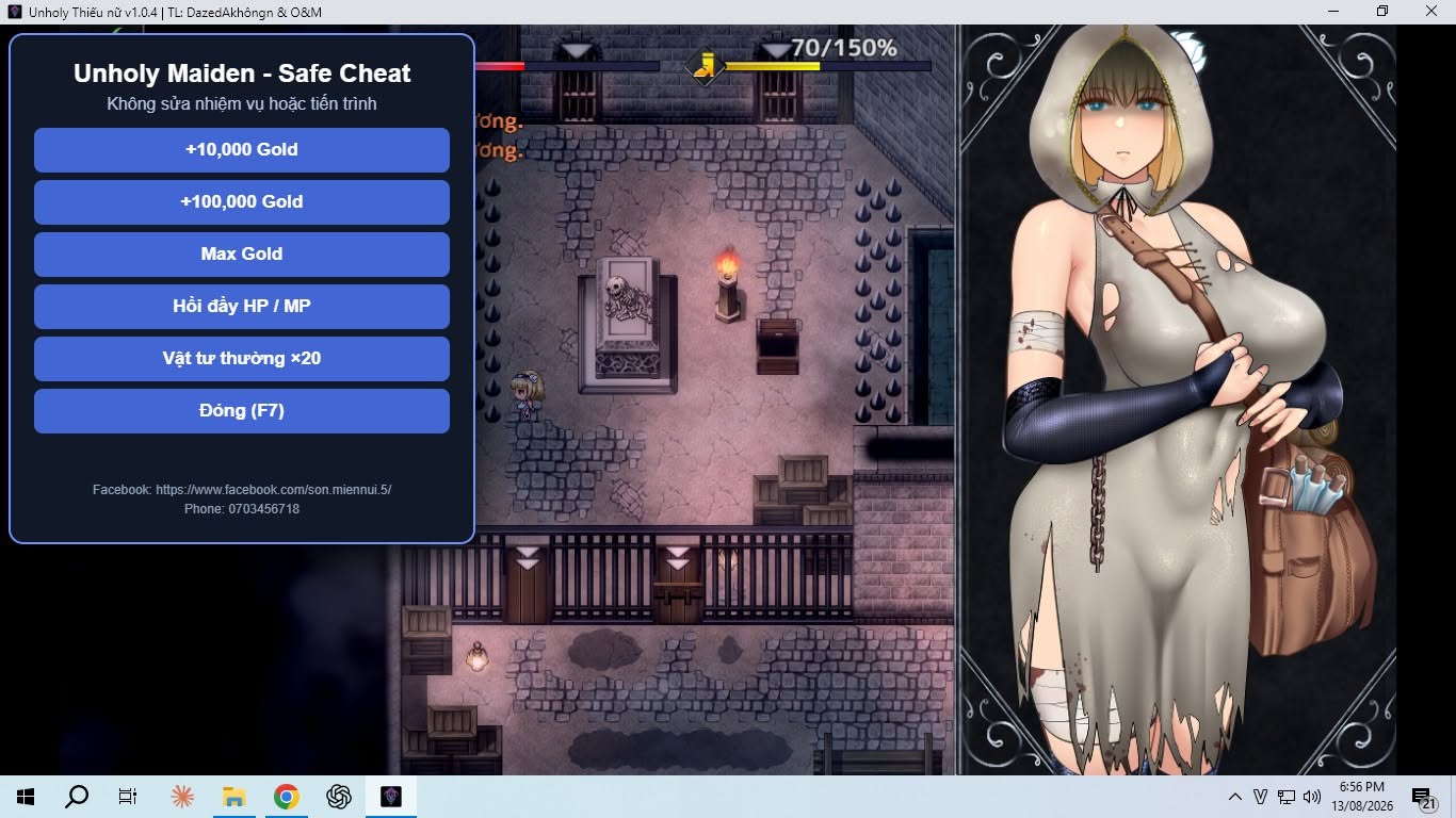 Ảnh bìa Unholy Maiden + MOD – Em Thiếu Nữ Ngọt Nước Lạc Trong Hầm Ngục Sã Ngã | Android, PC