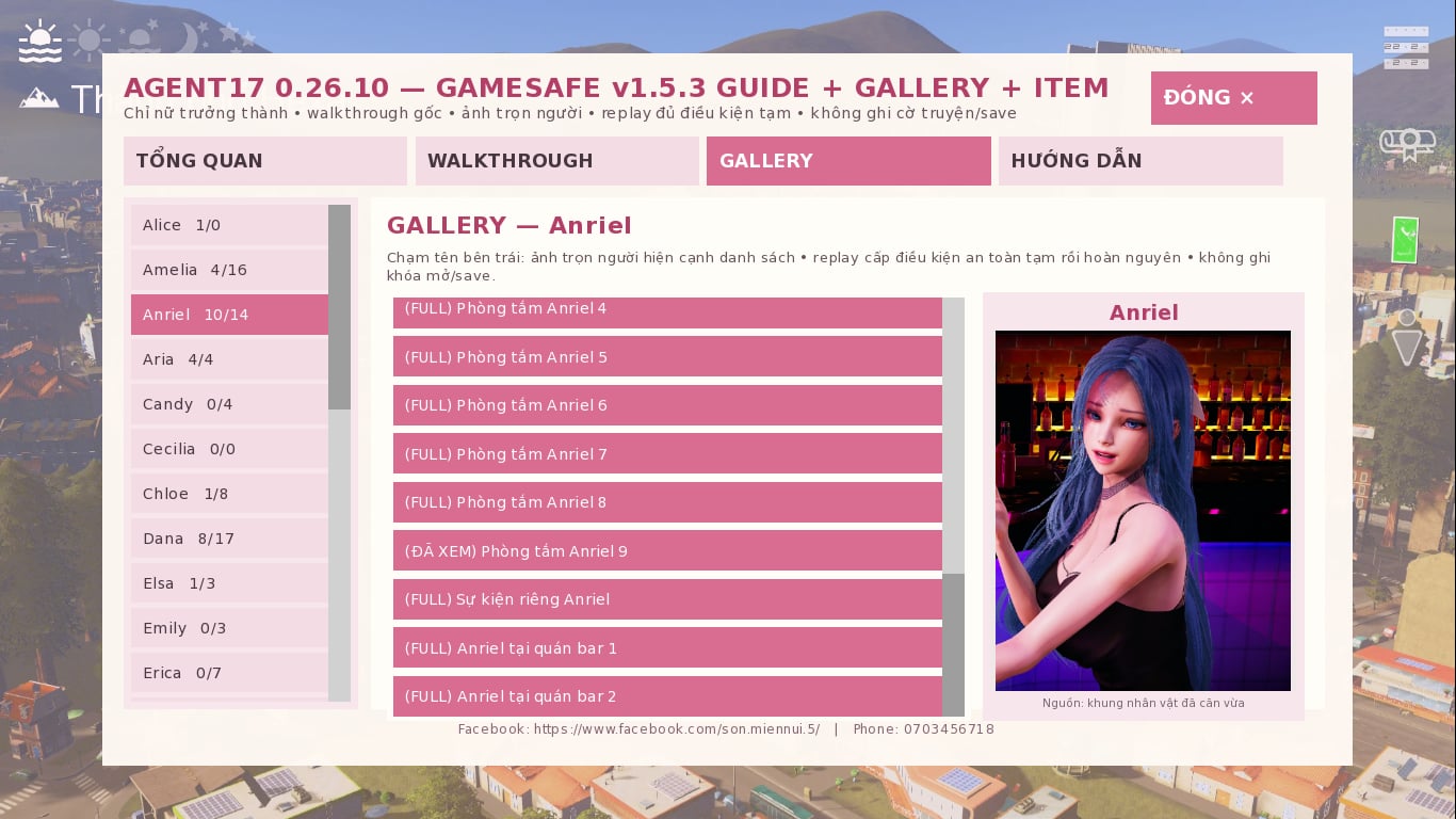 Ảnh bìa Agent17 MOD - Gallery+Cheat+Walkthrough <3