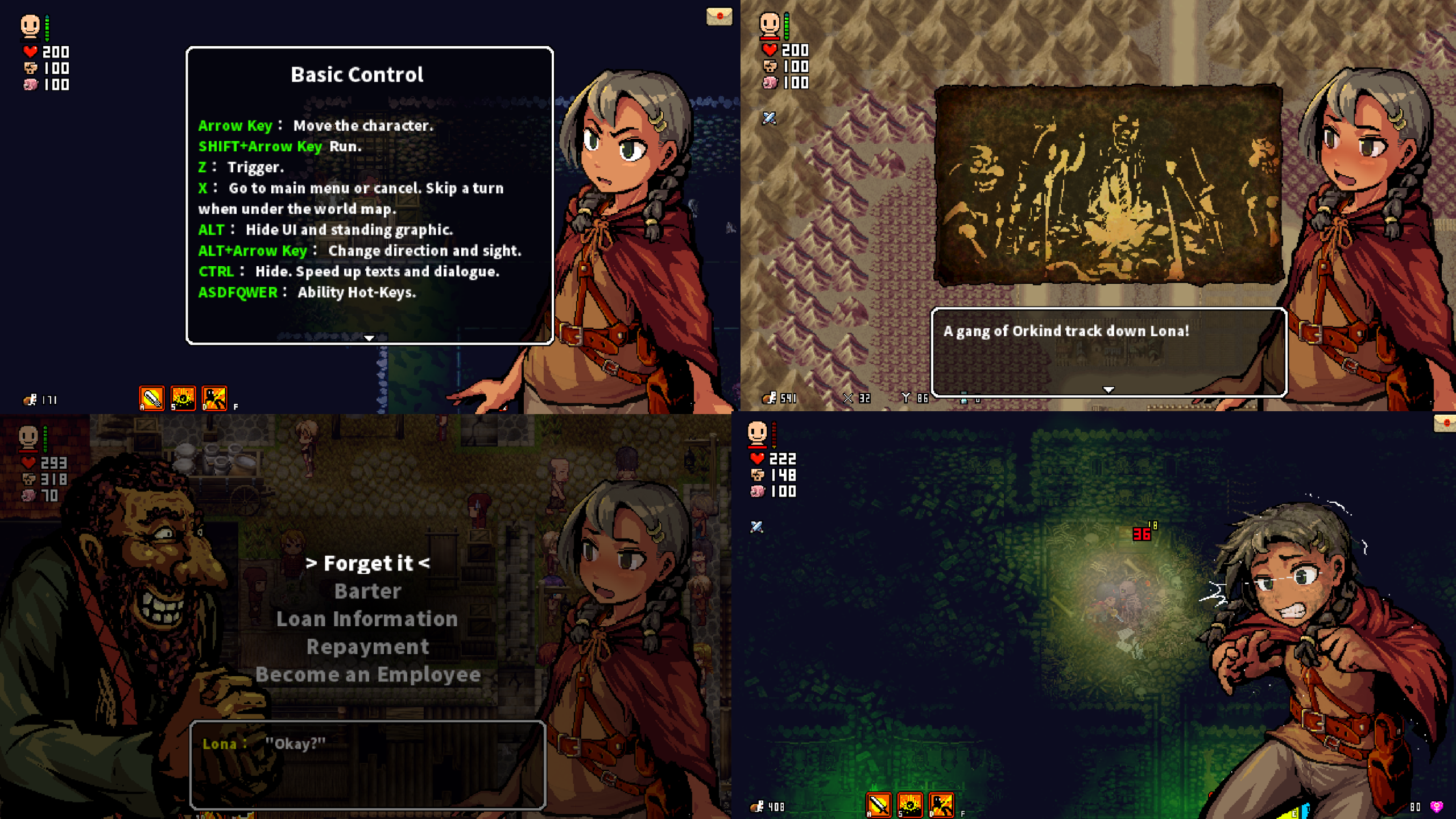 LonaRPG-MOD-CHEAT – Cùng Em Gái Dễ Thương Sống Sót Trong Thế Giới Mở Đen Tối | Android, PC — ảnh giới thiệu 2